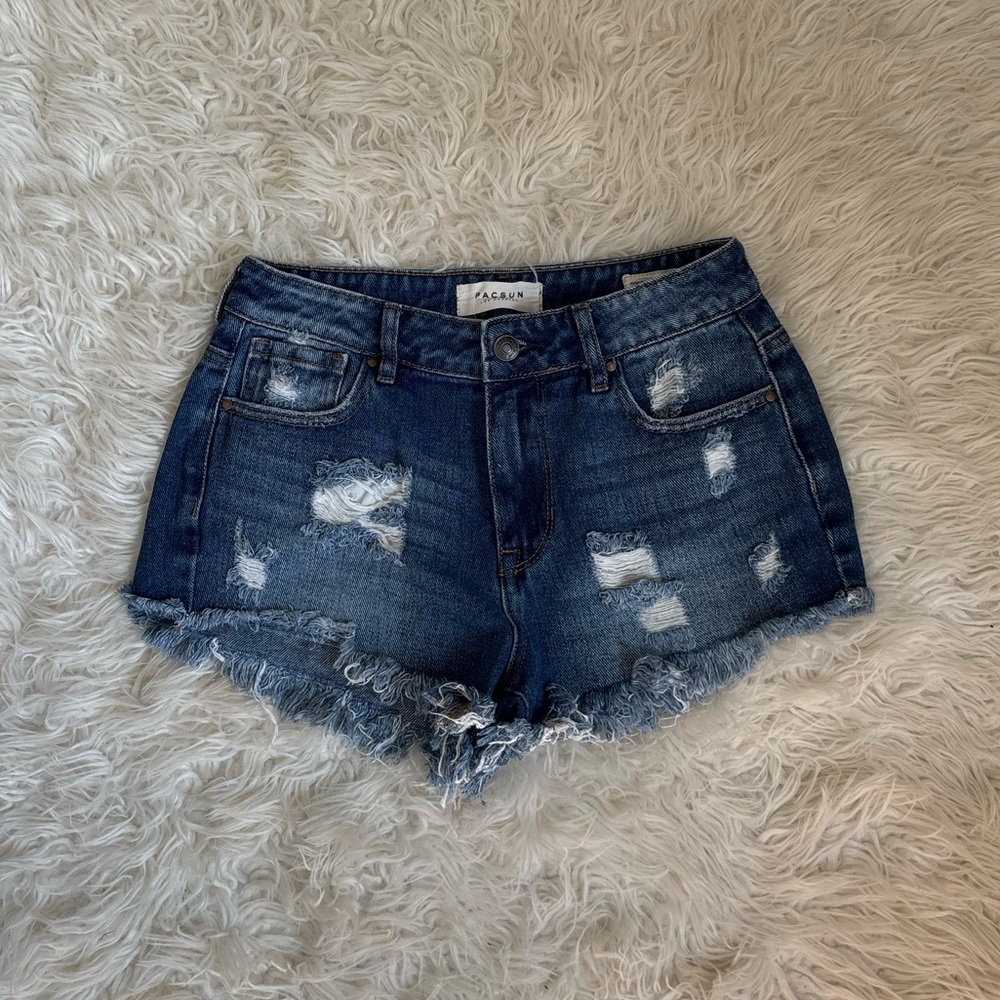 Pacsun Denim High Rise Festival Shorts
